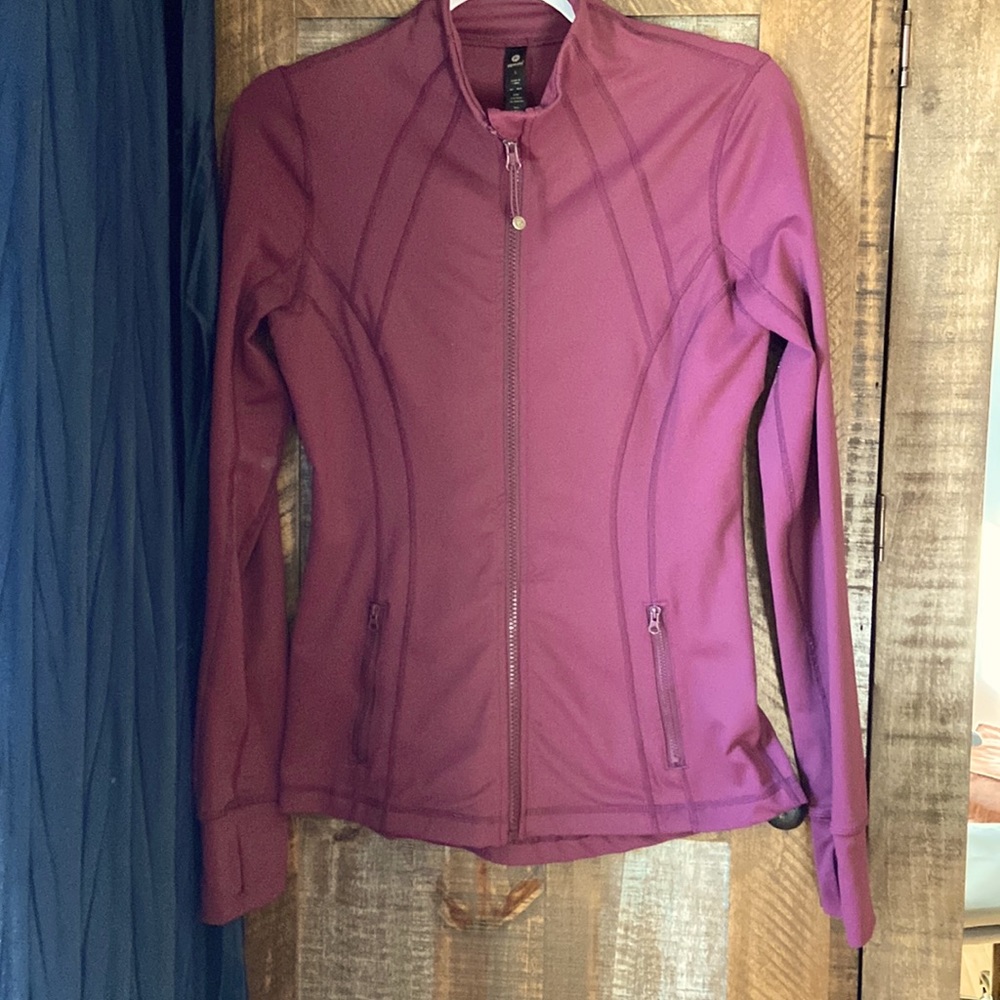 Zip front athleisure jacket